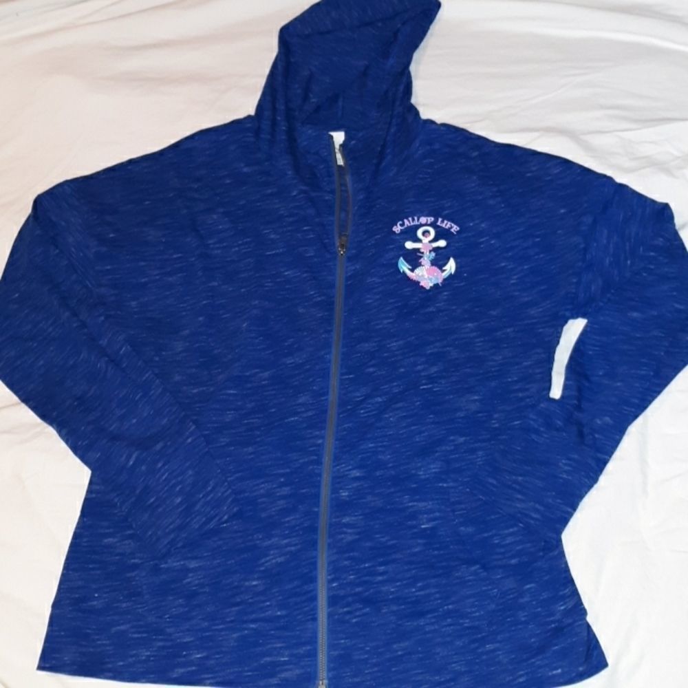 NWT Scallop Life New Bedford MA Space‎ Dye Hoodie